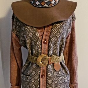 Vintage style unisex cardigan size large.
